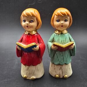 Vintage Japan Choir Girl Christmas Caroler Figurines